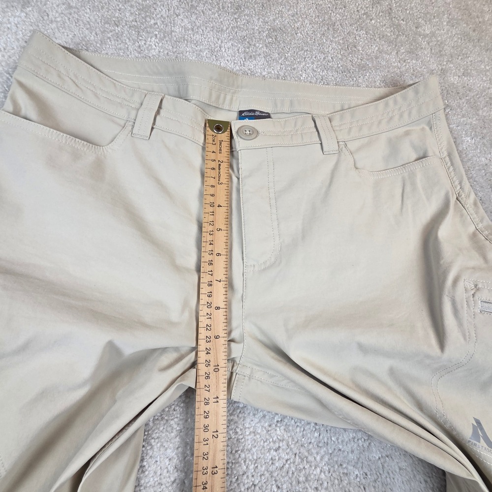 Eddie Bauer First Ascent Hiking Pants Womens 16 Tan Nylon Stretch Straight Leg - Picture 10 of 12